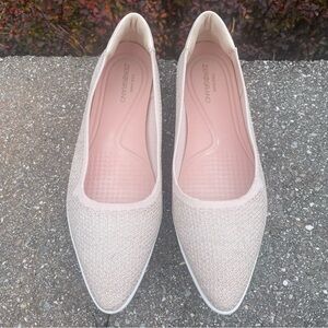 Cole Haan Zerogrand Shimmer Pointy Toe Light Pinkish/Beige Flats Wmn’s Size 10B